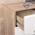 Два шкафа для одежды с комодом Лайн цвет дуб крафт серый/фасады МДФ белый глянец