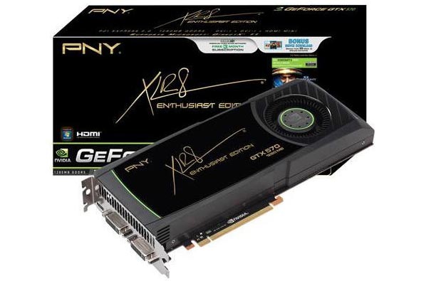 Продажи видеокарт GeForce GTX 570 уже начаты.