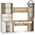 Набор мебели для дома с рабочим столом Бостон цвет дуб эндгрейн элегантный/фасады МДФ милк рикамо софт