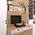 Мебель для офиса Бостон № 43 цвет дуб эндгрейн элегантный/фасады МДФ милк рикамо софт