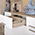 Два шкафа для одежды с комодом Лайн цвет дуб крафт серый/фасады МДФ белый глянец
