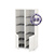 Два стеллажа Торонто 13.13 цвет белый шагрень/стальной серый