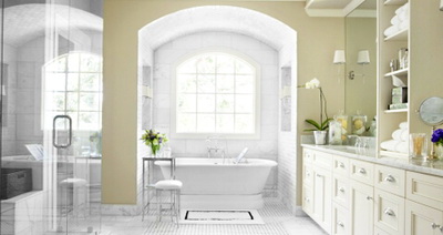 Приёмы дизайна для визуального увеличения ванной комнаты