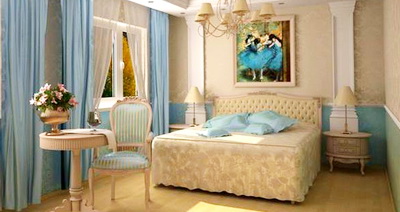 Утончённая спальня во французском стиле